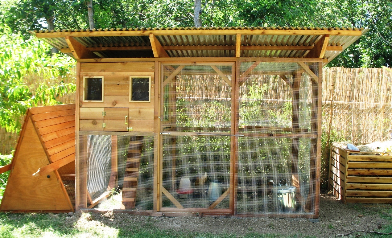 Easy access cleaning right next to the compost bins