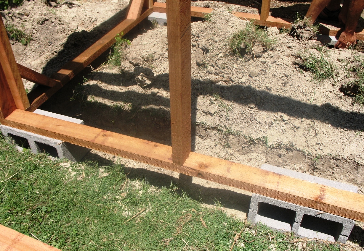 The hardware cloth will be buried around the foundation to keep out critters!